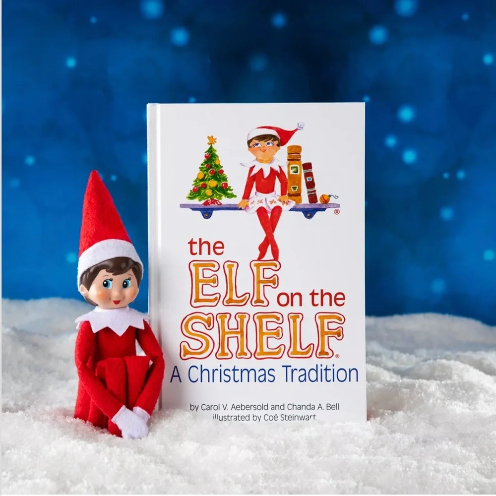 The Elf on the Shelf A Christmas Tradition in the box with Book and DVD